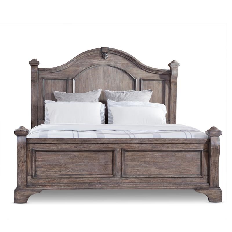 Heirloom Rustic Charcoal King Poster Bed