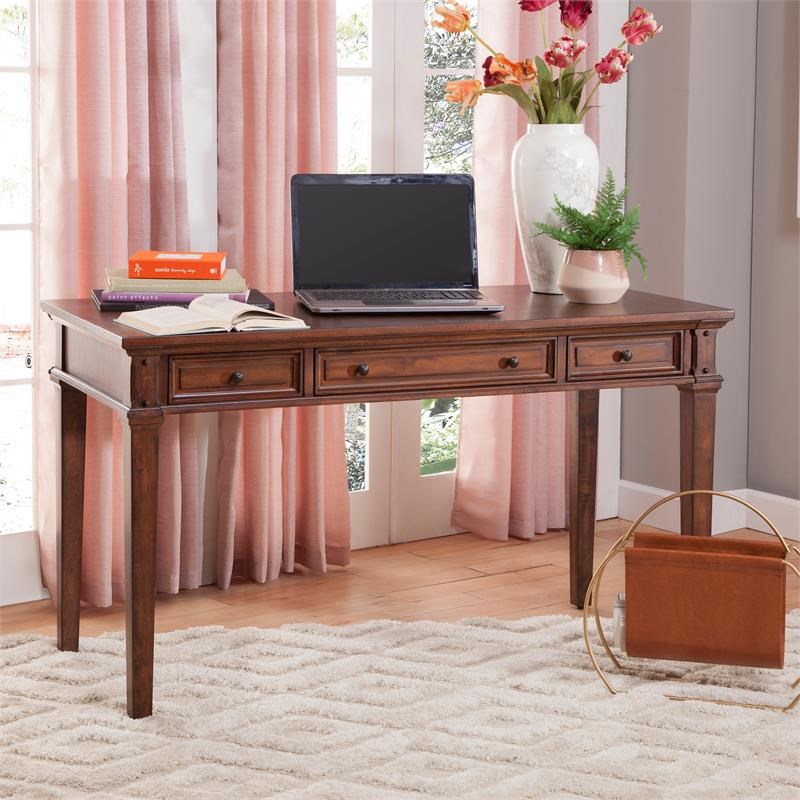 Sedona Rustic Cherry 50inch Wood Writing Desk Homesquare