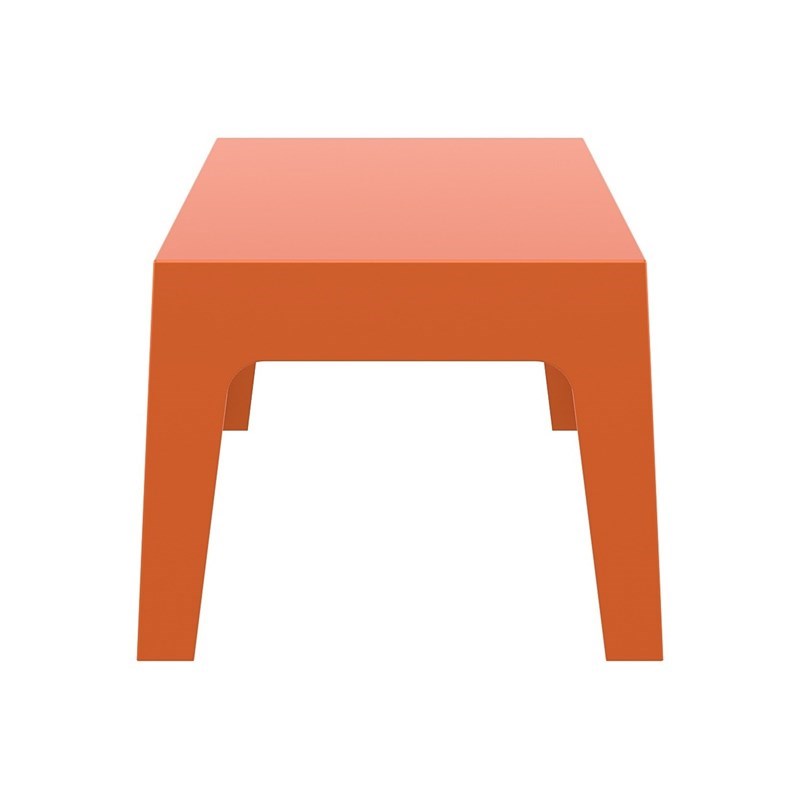 Compamia Box Resin Patio Coffee Table in Orange 