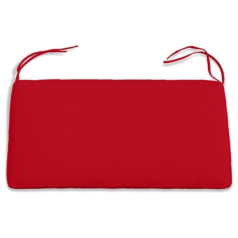 Compamia Miami Resin Loveseat Cushion in Logo Red