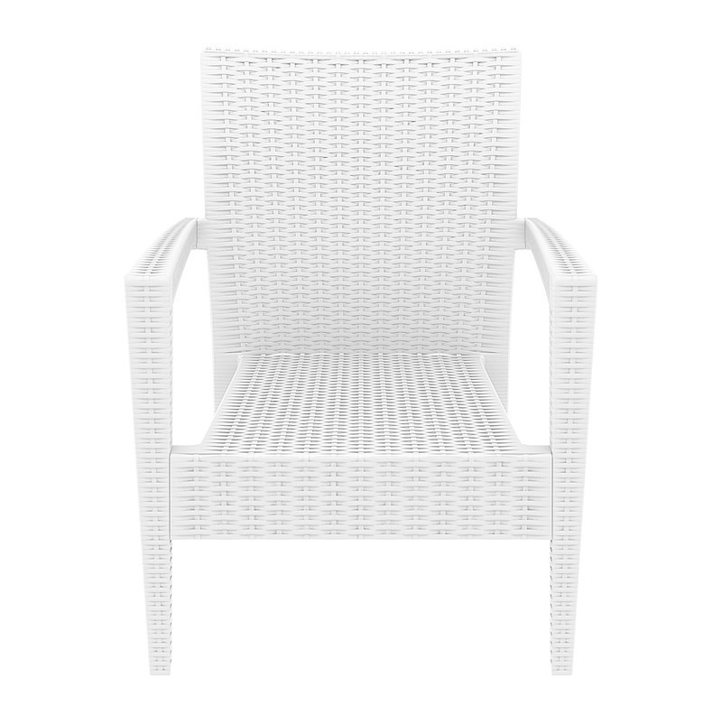 Compamia Miami Resin Club Chair in White