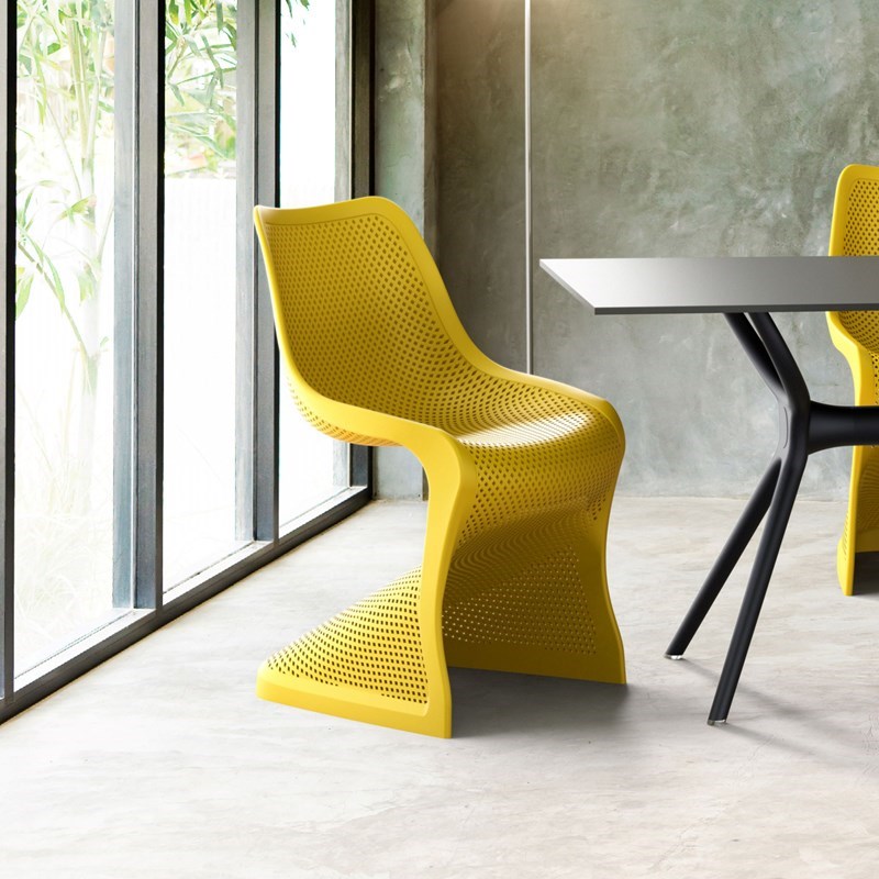 Compamia Siesta Bloom Dining Chair in Yellow