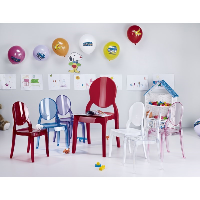 Compamia Siesta Baby Elizabeth Kids Chair in Glossy White