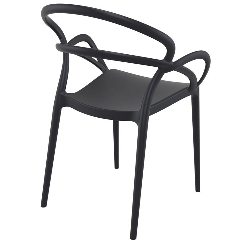 Compamia Mila Dining Arm Chair in Black