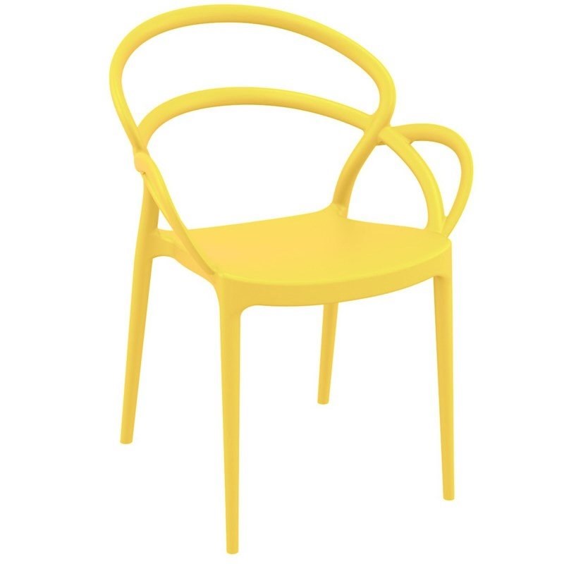Compamia Mila Dining Arm Chair in Yellow