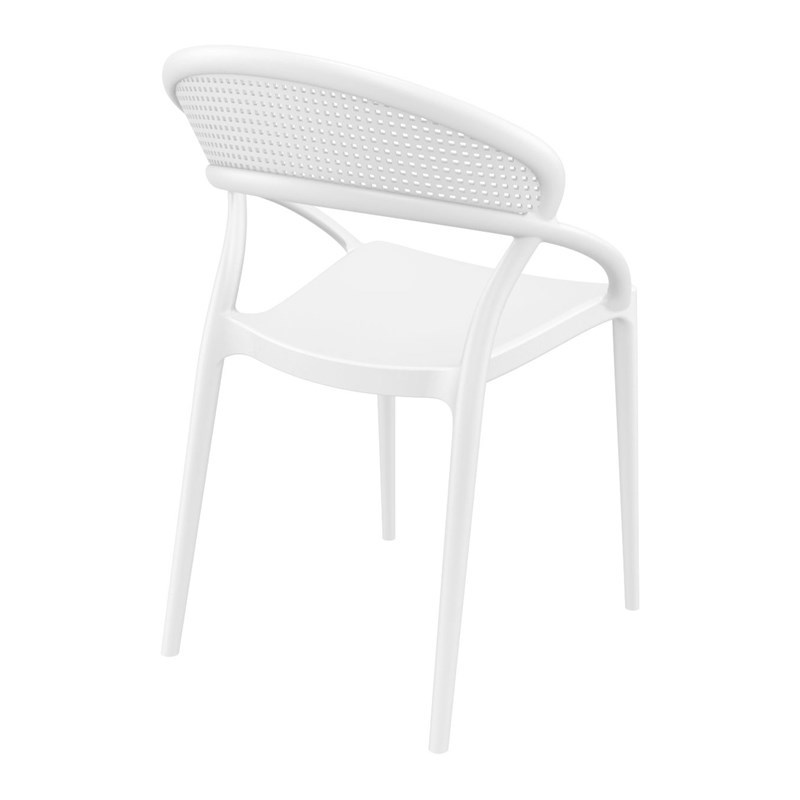 Compamia Sunset Patio Dining Chair in White
