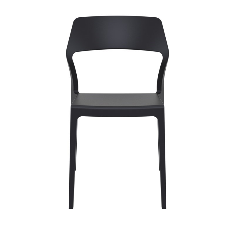 Compamia Snow Patio Dining Chair in Black