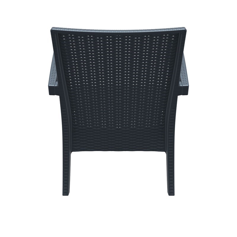 Compamia Miami Outdoor Club Chair in Dark Gray