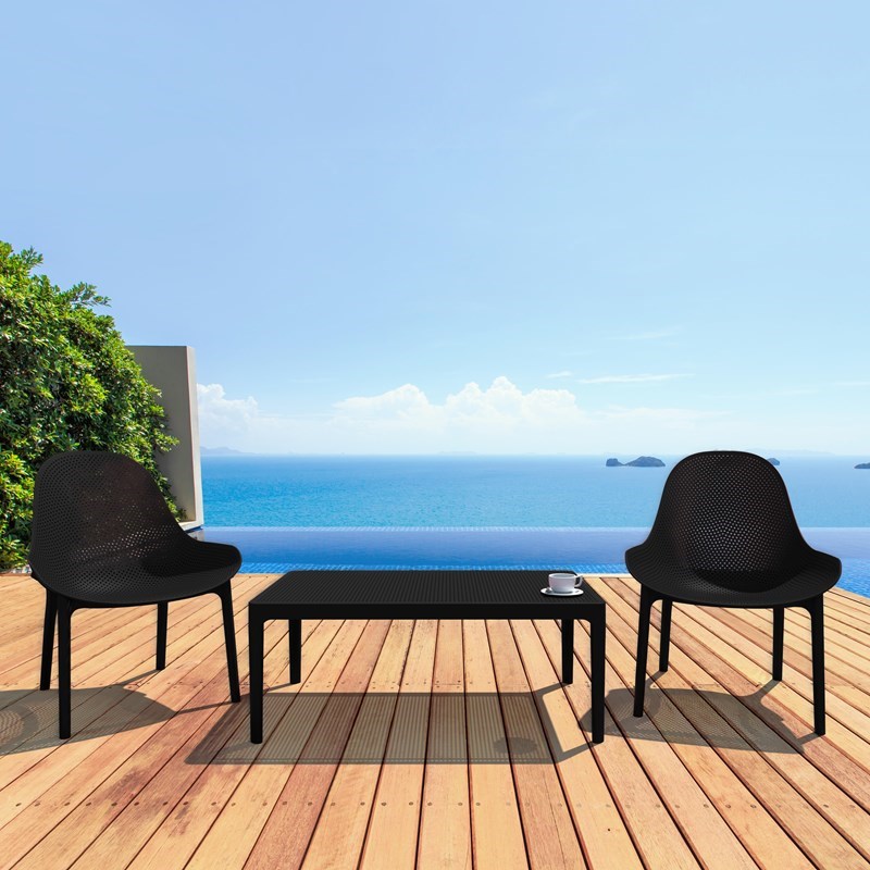 Compamia Sky Patio Chair in Black