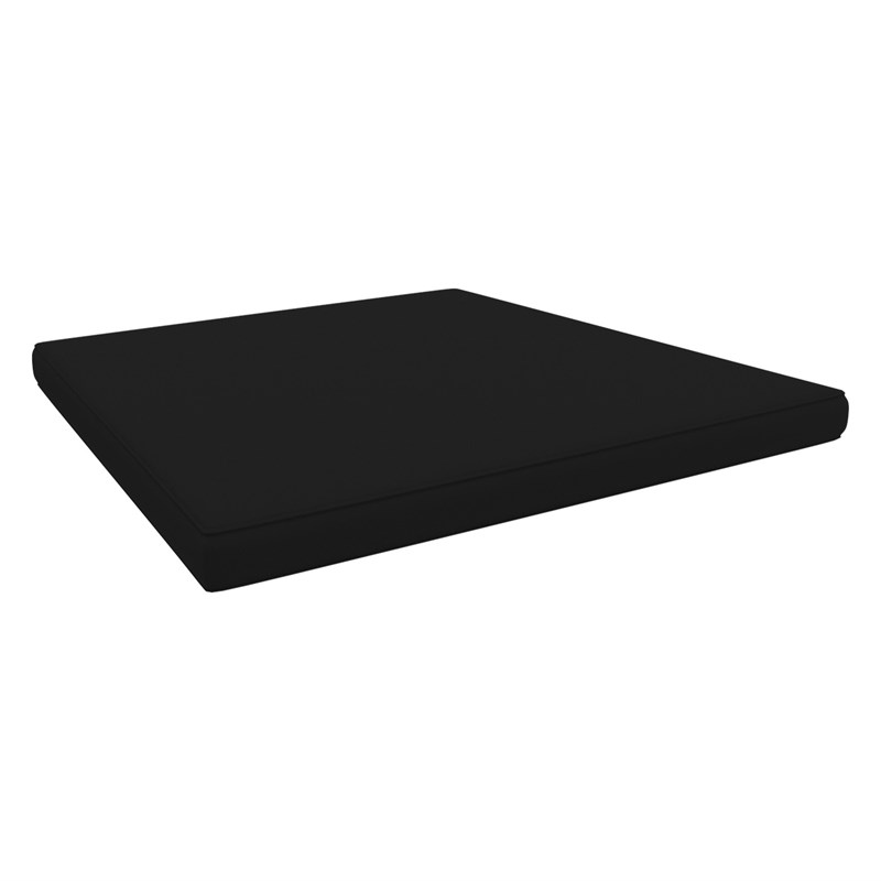 Artemis XL 7 Piece Club Patio Set in Black with Acrylic Fabric Black Cushions