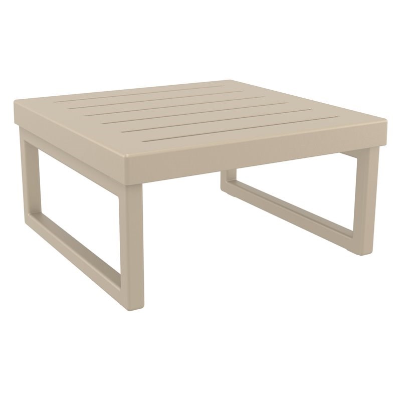 Compamia Mykonos Square Coffee Table in Taupe finish