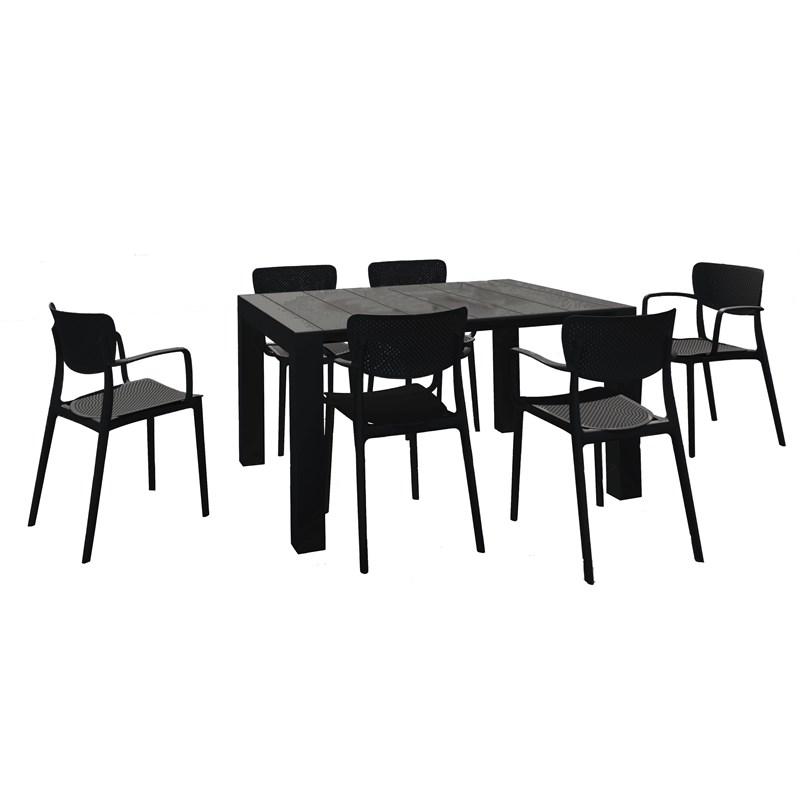 Loft Outdoor Dining Set With 6 Arm, Dining Chairs Set Of 6 Ikea