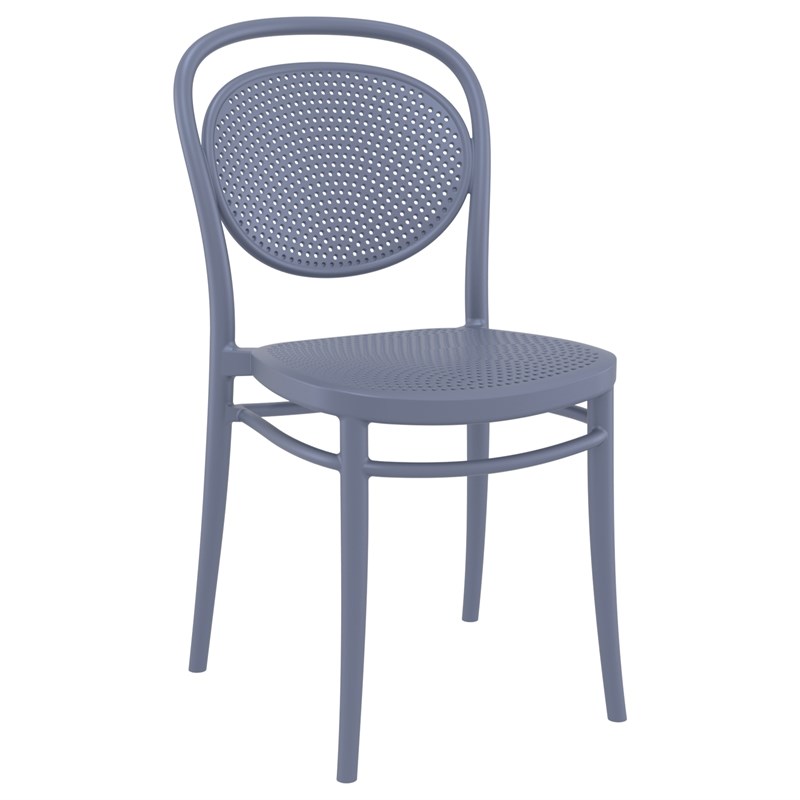 Compamia Marcel Resin Outdoor Chair, Grey Resin Outdoor Furniture