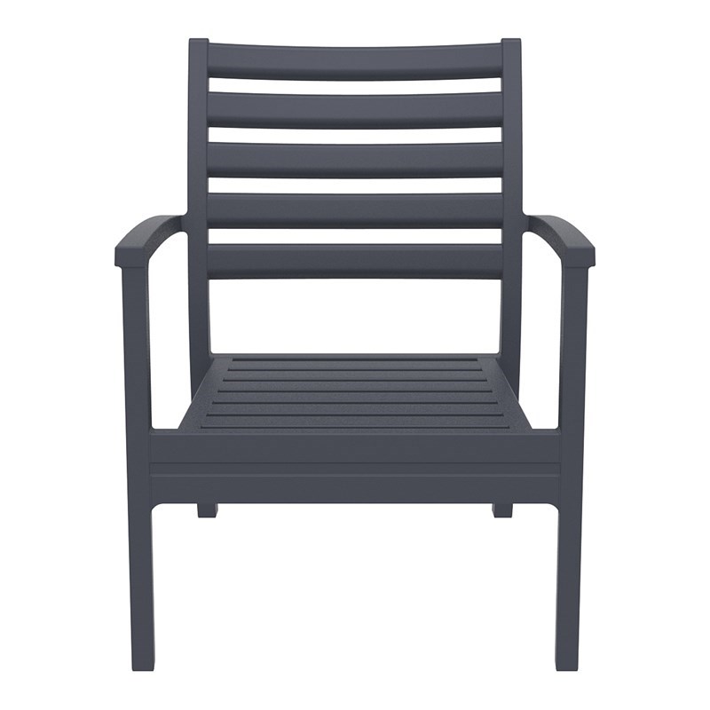 Compamia Artemis XL Club Chair in Dark Gray