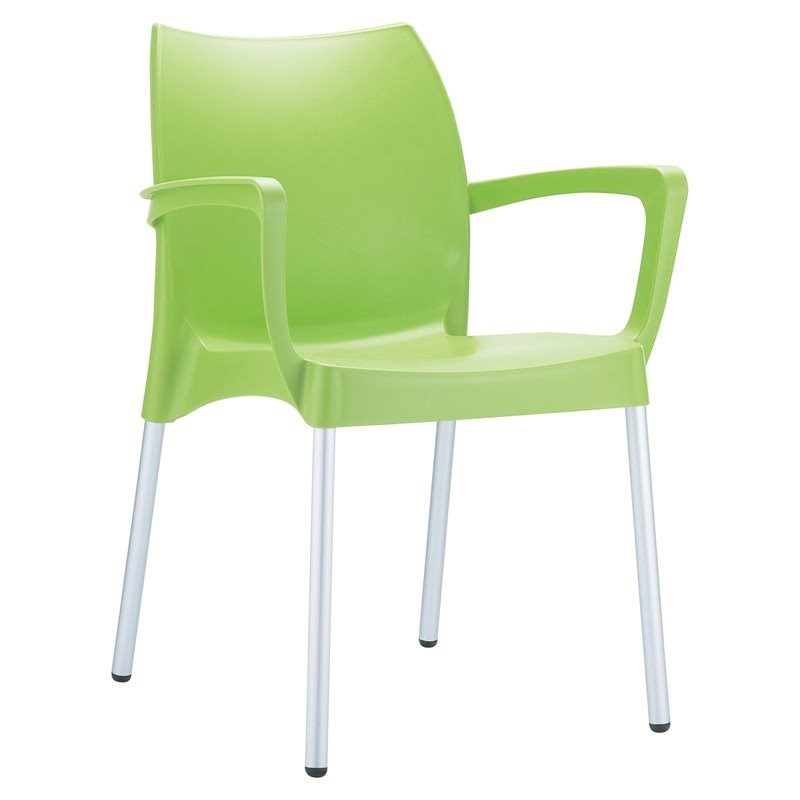 Compamia Dolce Resin Outdoor Arm Chair in Apple Green