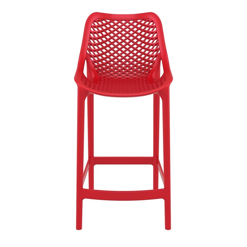 Compamia Air Patio Counter Stool in Red