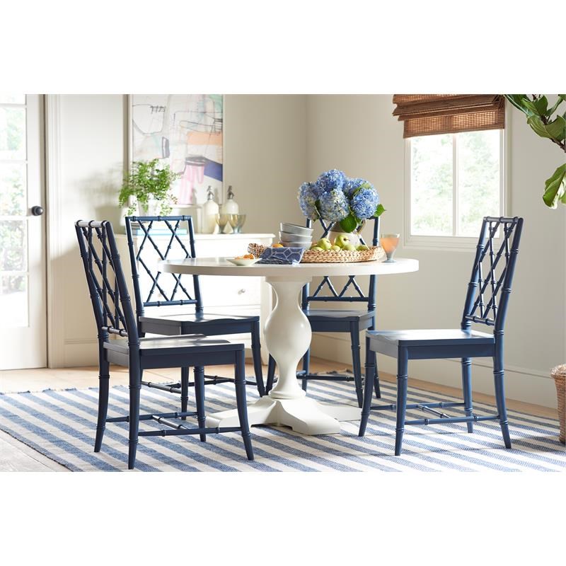 Universal Furniture Wood X-Back Dining Chair - Blue (Set of 2) | Homesquare