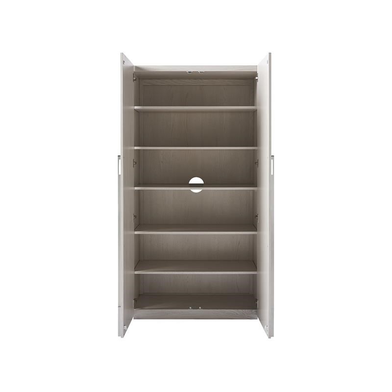 Decorum Armoire in Ivory Off White Finish