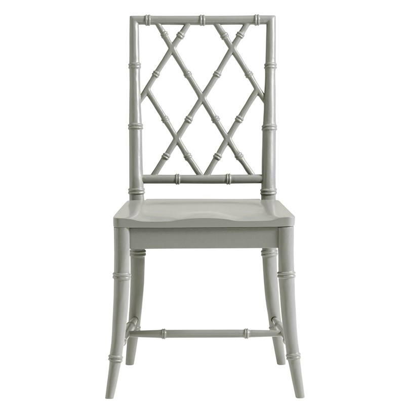 Universal Furniture XBack Wood Dining Chair in Gray (Set of 2