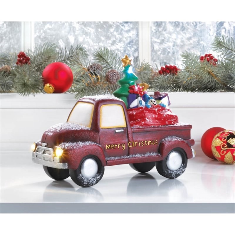 Zingz & Thingz Plastic Light-Up Toy Delivery Truck in Red