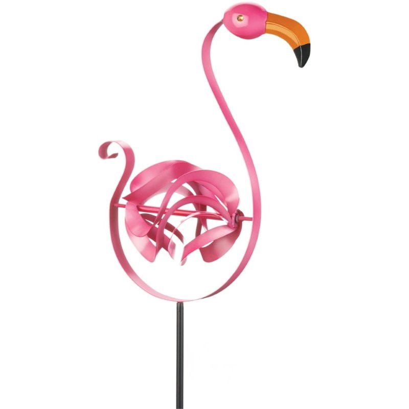 Zingz & Thingz Metal Flamingo Garden Stake in Pink