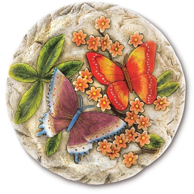 Zingz & Thingz Multicolored Plastic Butterflies Stepping Stone