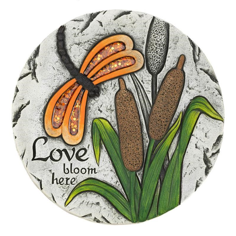 Zingz & Thingz Multicolored Love Bloom Here Stepping Stone