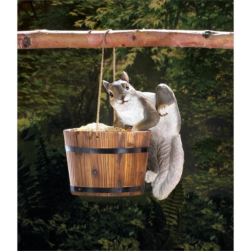 Zingz & Thingz Climbing Chip Squirrel Decor in Brown