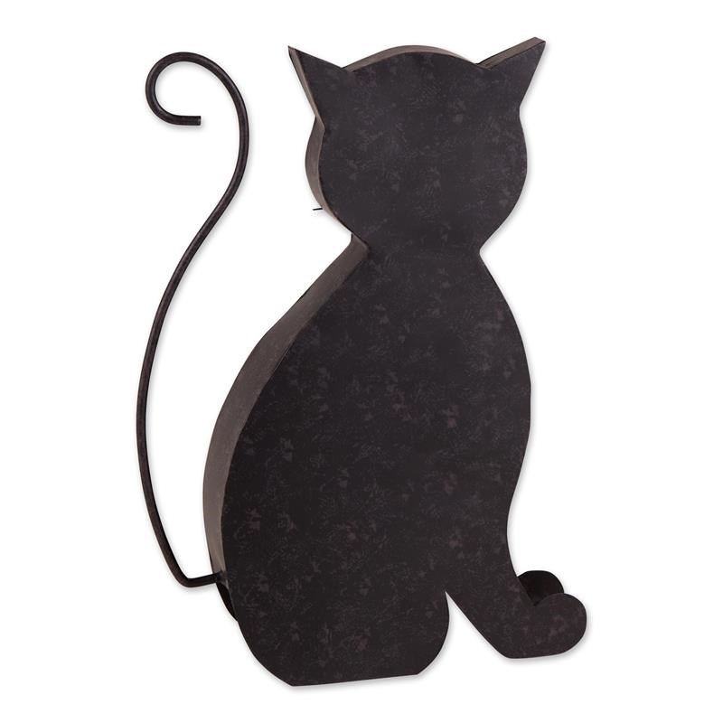 Cat With Mice Sculpture Black