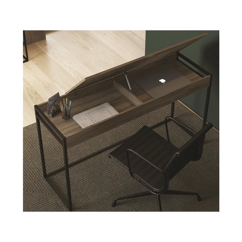 Casabianca Furniture Modern Noa Engineered Wood Office Desk in Brown
