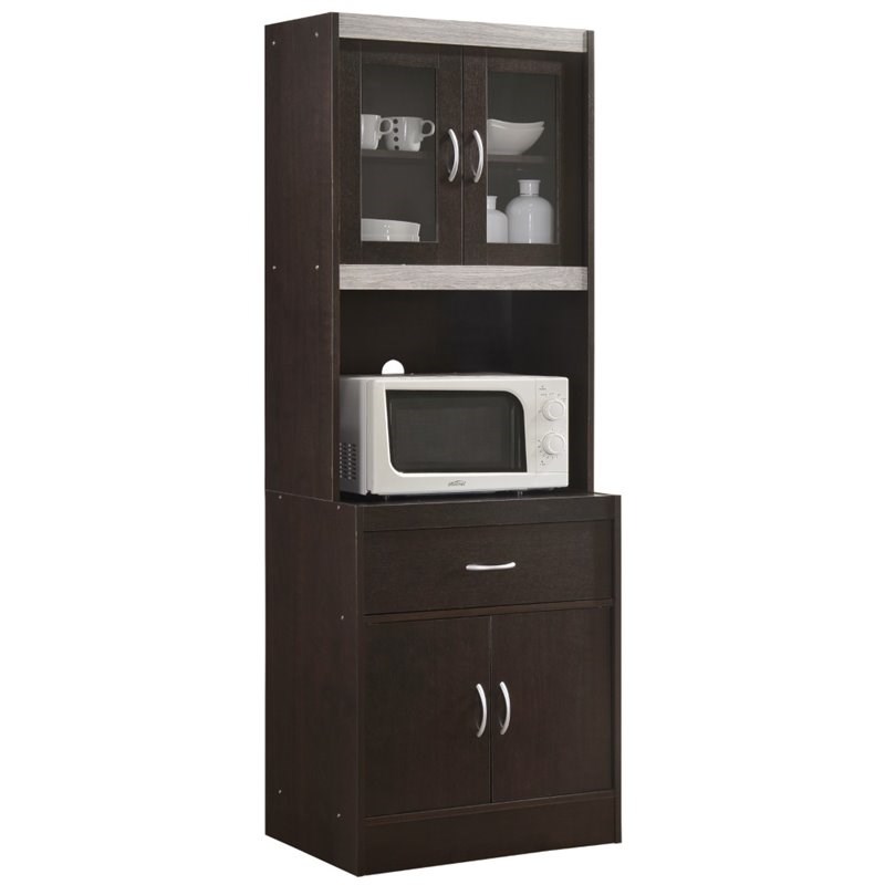 hodedah kitchen in chocolate gray hikf96 chocogrey