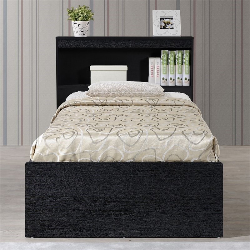 black divan double bed