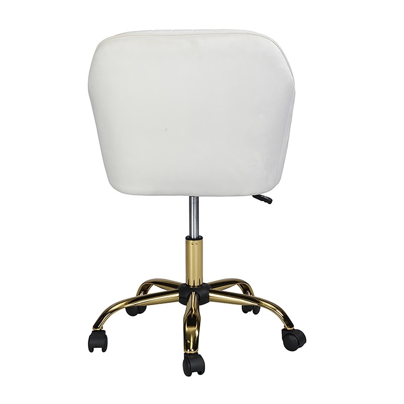 Carolina Classics Antoccino Desk Chair in Cream Velvet
