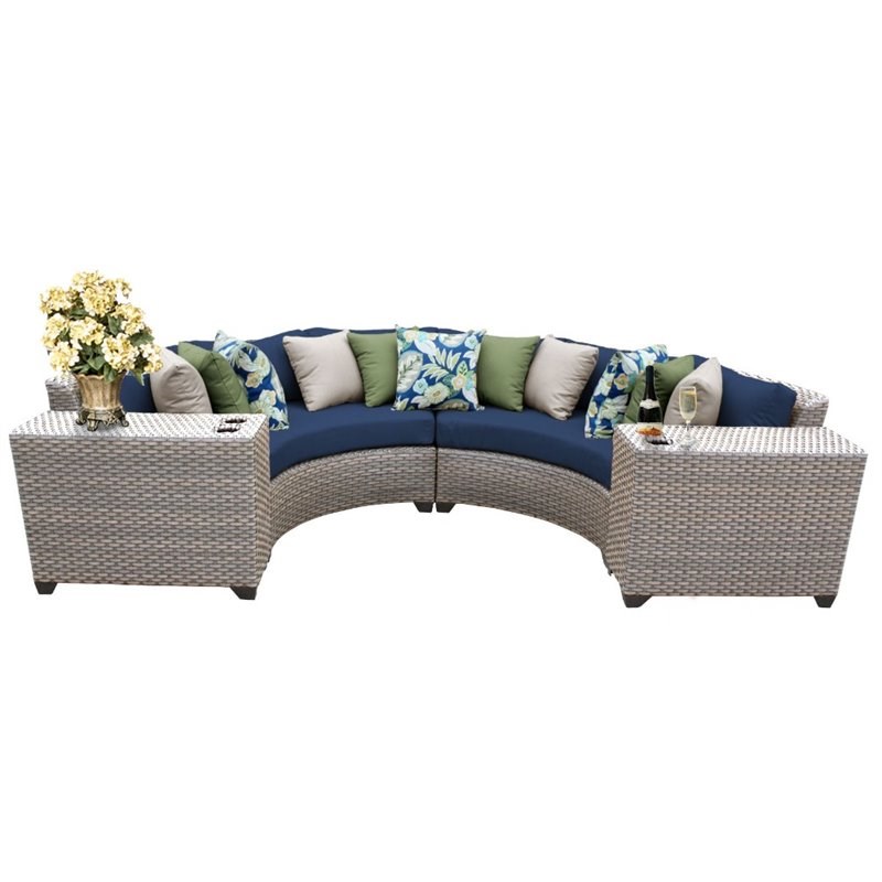 coast 6 piece rattan sectional