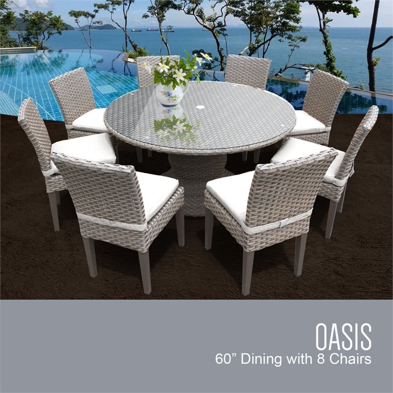 Round Glass Top Patio Dining, Summer Classics Furniture Reviews