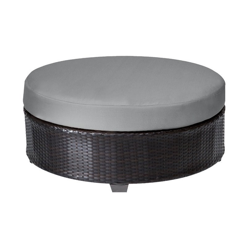 Barbados Round Coffee Table in Grey