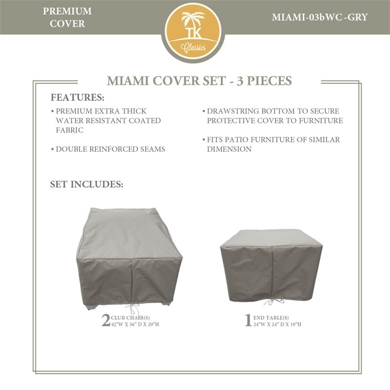 MIAMI-03b Protective Cover Set in Gray