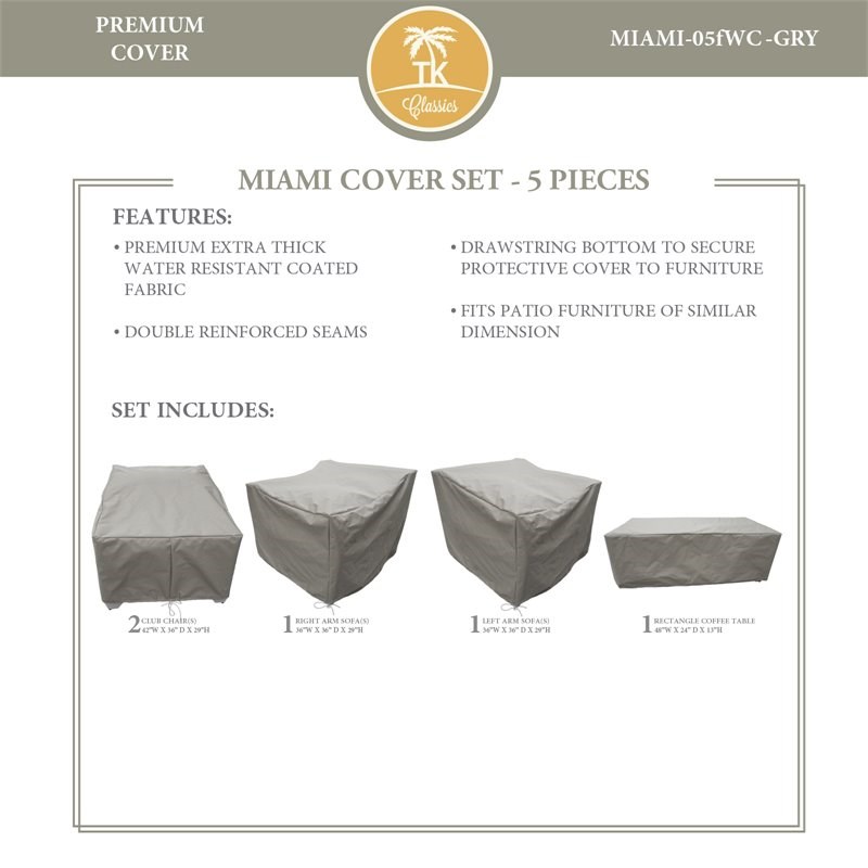 MIAMI-05f Protective Cover Set in Gray