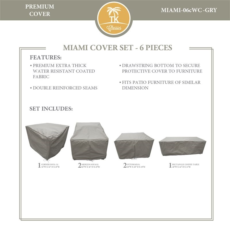 MIAMI-06c Protective Cover Set in Gray