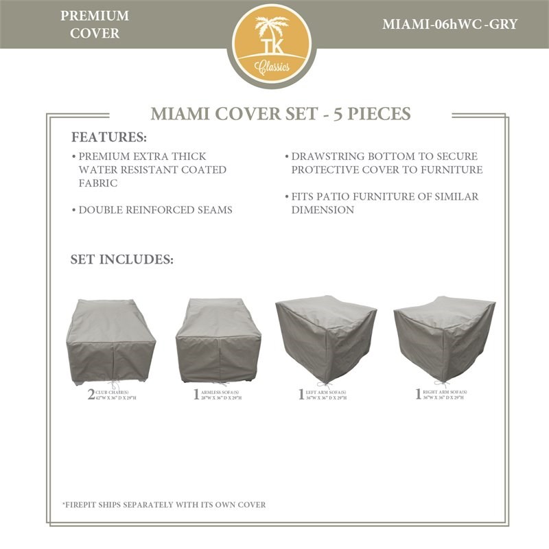 MIAMI-06h Protective Cover Set in Gray