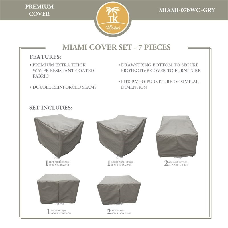 MIAMI-07b Protective Cover Set in Gray