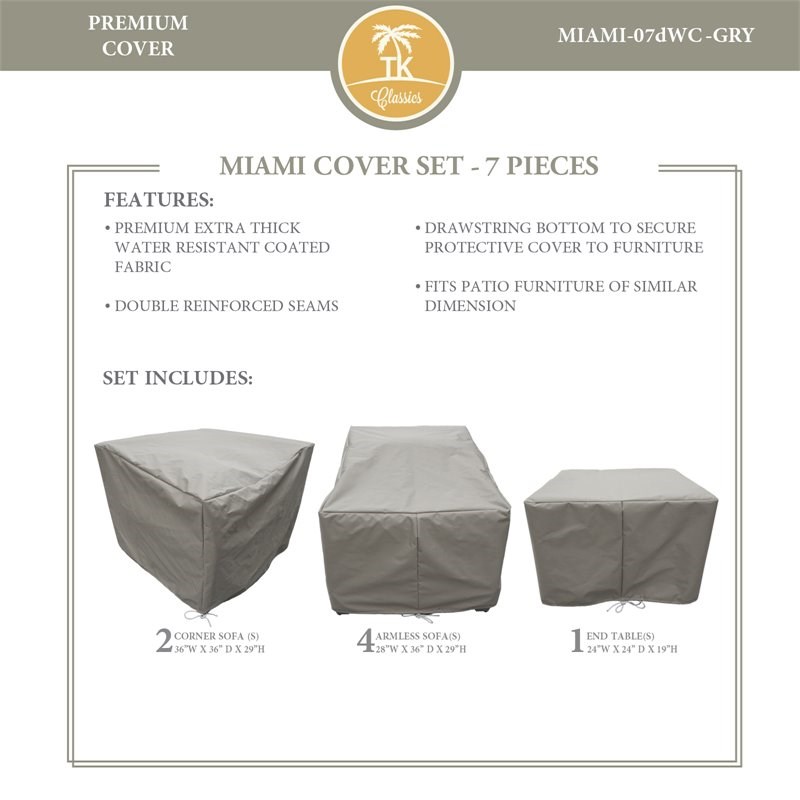 MIAMI-07d Protective Cover Set in Gray