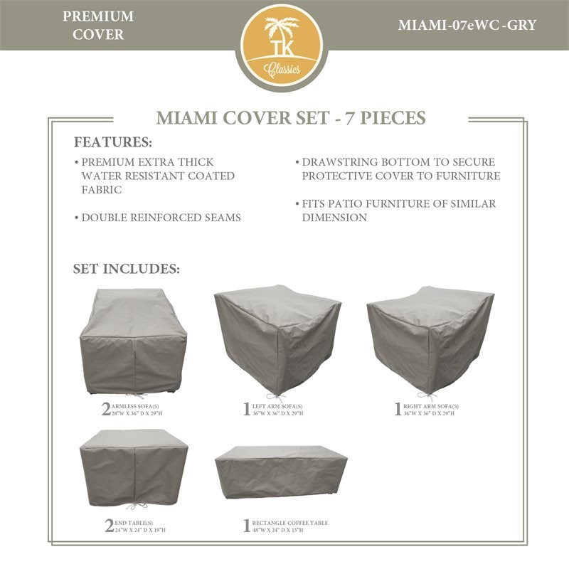 MIAMI-07e Protective Cover Set in Gray
