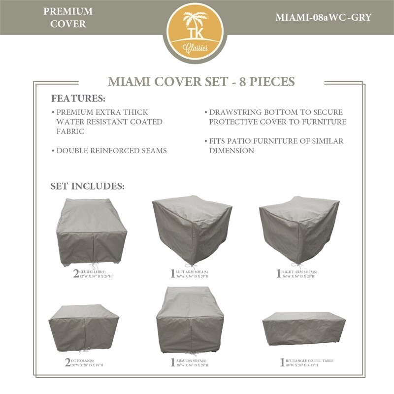 MIAMI-08a Protective Cover Set in Gray