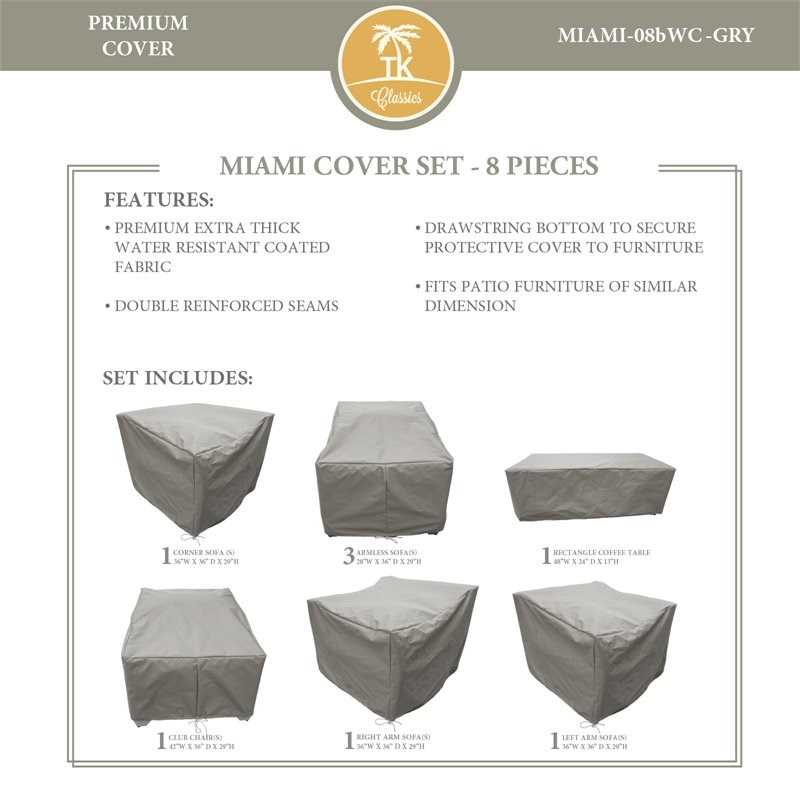 MIAMI-08b Protective Cover Set in Gray
