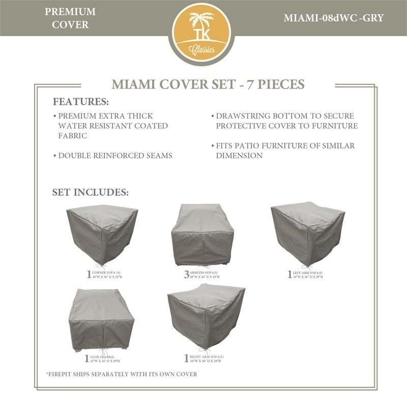 MIAMI-08d Protective Cover Set in Gray