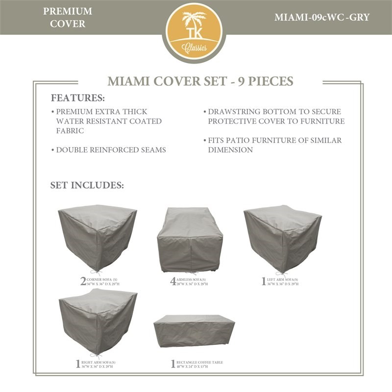 MIAMI-09c Protective Cover Set in Gray