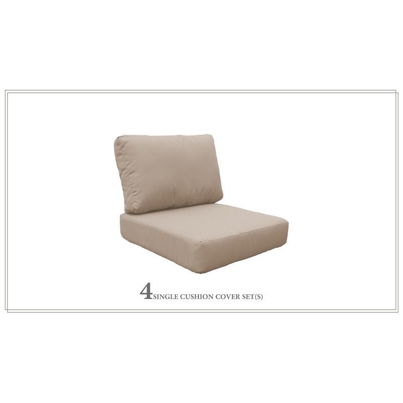 High Back Cushion Set for FAIRMONT-06d in Wheat