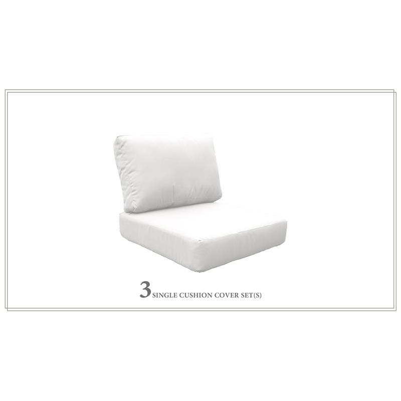 High Back Cushion Set for FAIRMONT-03c in Sail White
