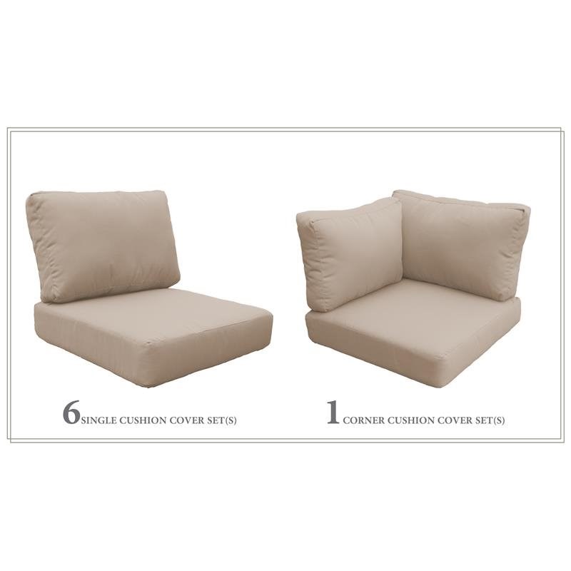 High Back Cushion Set for COAST-08d in Wheat